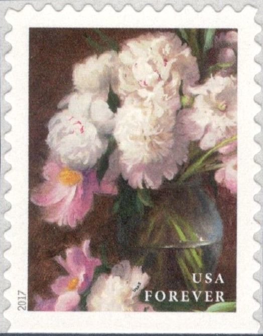 White and Pink Peonies - booklet