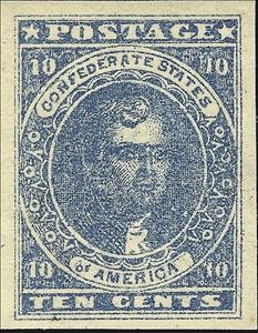 Stamp, Thomas Jefferson, Confederate States of America,  