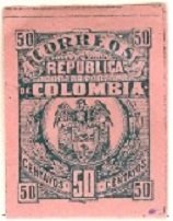 Stamp, Coat of Arms of Colombia, Colombia,  , Coats of Arms