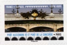 Stamp, Ponts de Paris, France,  , Bridges