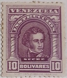 Revenue Stamp, Sucre, Venezuela,  , Politicians
