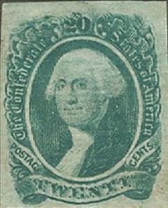 Stamp, George Washington, Confederate States of America,  