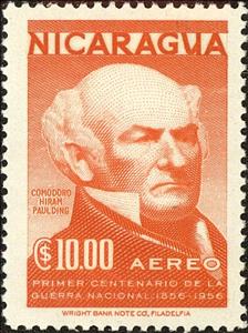 Stamp, Commodore Hiram Paulding, Nicaragua,  