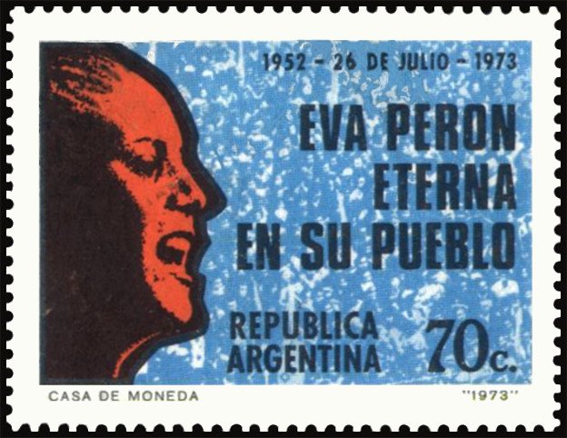 21st anniversary of the death of Eva Perón