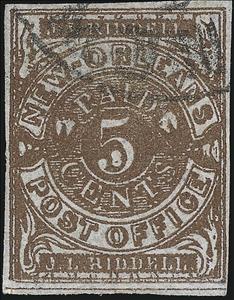 Stamp, New Orleans, LA., Confederate States of America,  