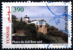 Stamp, Lighthouse, Tunisia,  , Lighthouses