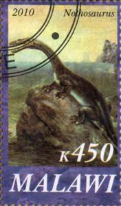 Stamp, Nothosaurus, Cinderellas,  , Animals (Fauna), Dinosaurs