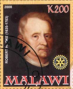 Stamp, Robert Hooke, Cinderellas,  , People, Scientists