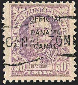 Stamp, J.C.S. Blackburn, Canal Zone,  