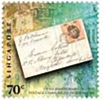 Stamp, 150th Anniversary of Straits Settlements Stamps, Singapore,  , Anniversaries and Jubilees, Letters (Mail), Postal History, Stamps