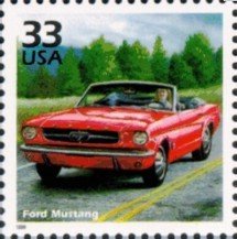 Stamp, Century - 1960's: Ford Mustang, United States of America,  , Cars
