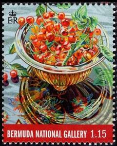 Stamp, National Gallery of Bermuda, Bermuda,  , Art, Fruits, Paintings