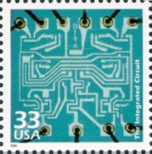 Stamp, Century - 1960's: Integrated Circuit, United States of America,  