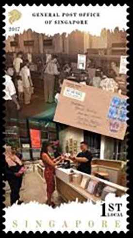 Stamp, Opening of New SingPost GPO Center, Singapore,  , Post Offices, Postal History, Postal Services