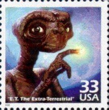Stamp, Century - 1980's: ET The Extra-Terrestrial Movie, United States of America,  