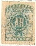 Stamp, Letters "AR", Colombia,  , Letters (Alphabet)