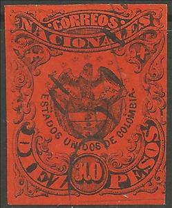 Stamp, Coat of Arms, Colombia,  , Coats of Arms