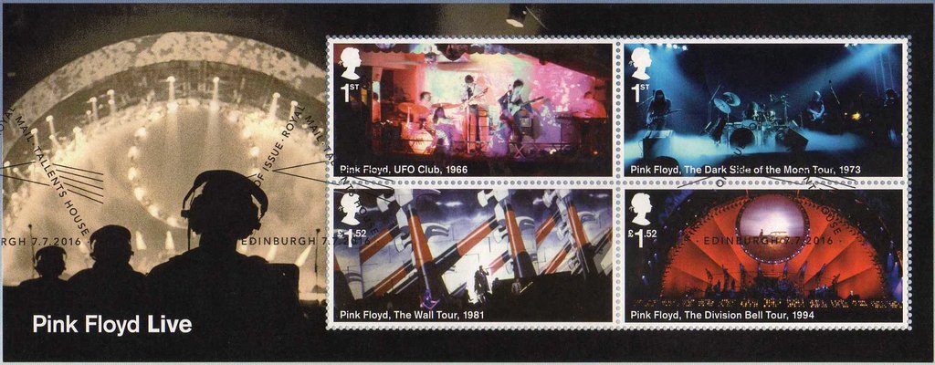 Pink Floyd Live mini sheet