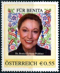 Stamp, Meine Marke - yellow frame, Austria,  , People