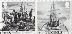 Se-tenant, Se-tenant Pair, United Kingdom of Great Britain & Northern Ireland,  , Expeditions, Explorers