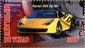 Stamp, Ferrari 458 Spider, Cinderellas,  , Cars