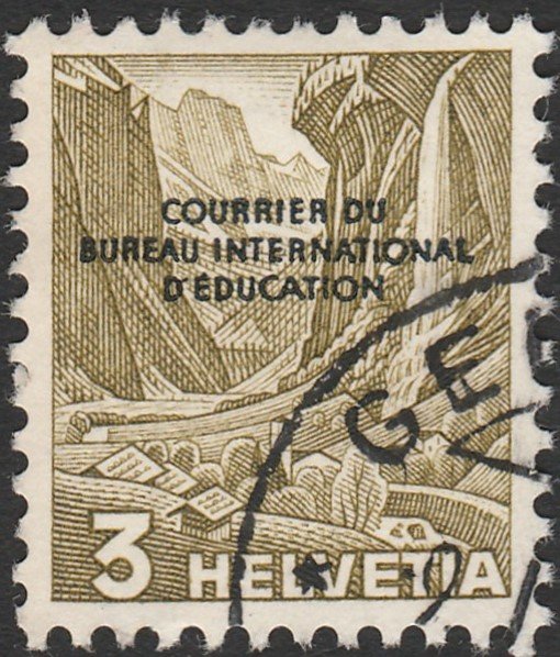 Lauterbrunnental with Staubach Waterfall (BIE/IBE overprint)