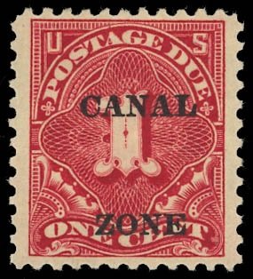 Stamp, Postage Due, Canal Zone,  