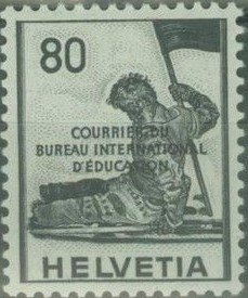 Dying warrior (BIE/IBE overprint)