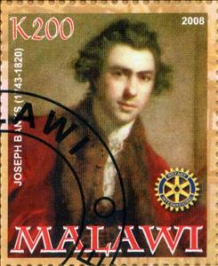 Stamp, Joseph Banks, Cinderellas,  , People, Scientists