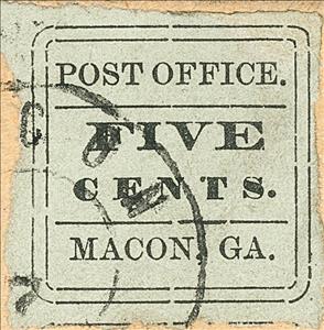 Stamp, Macon, GA., Confederate States of America,  