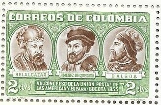 Belalcazar, Jimenez de Quesada and Balboa