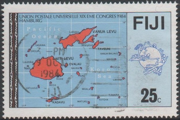 Map (Stamp from minisheet)