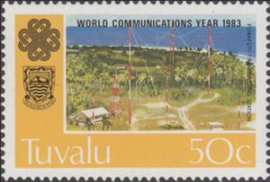 Stamp, Funafuti Transmitting Station, Tuvalu,  , Communication