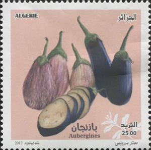 Stamp, Fruits & Vegetables of Algeria, Algeria,  , Plants (Flora), Vegetables
