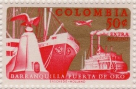 Ships in Barranquilla Harbour