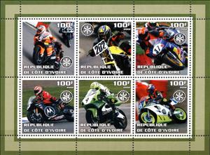Mini Sheet, Racing sports, Cinderellas,  , Motor Racing