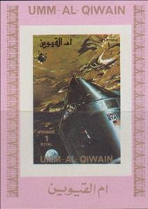 Souvenir Sheet, Spacecrafts, Umm al-Qiwain,  , Spacecrafts