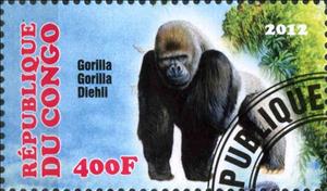 Stamp, Gorilla Gorilla Diehli, Cinderellas,  , Animals (Fauna), Monkeys