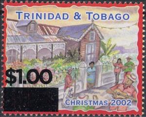 Stamp, 2017 Surcharge on 2002 Christmas Stamp, Trinidad and Tobago,  , Christmas