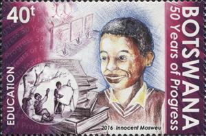Stamp, Education, Botswana,  , Anniversaries and Jubilees, Education