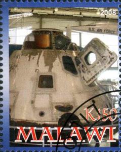 Stamp, 40th Anniversary of Apollo 7 1968-2008, Cinderellas,  , Anniversaries and Jubilees, Spacecrafts