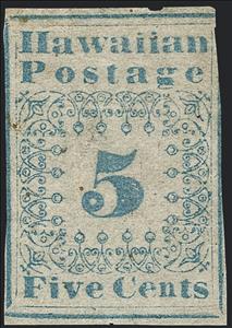 Stamp, Numeral 5, Hawaii,  , Numbers