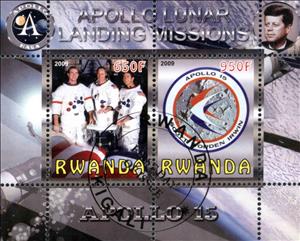 Mini Sheet, Apollo Lunar Landing Missions, Cinderellas,  , Astronauts