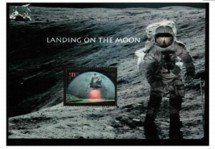 Souvenir Sheet, Landing on the Moon, United States of America,  