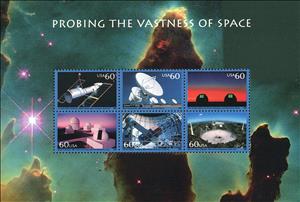 Souvenir Sheet, Vastness of Space, United States of America,  