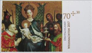 Stamp, Christmas, Germany, Federal Republic,  , Biblical Accounts, Christmas, Paintings