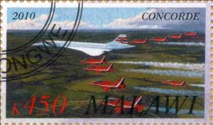 Stamp, Concorde, Cinderellas,  , Aircraft