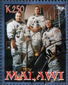 Stamp, 40th Anniversary of the first successful Apollo manned Missi, Cinderellas,  , Anniversaries and Jubilees, Spacecrafts