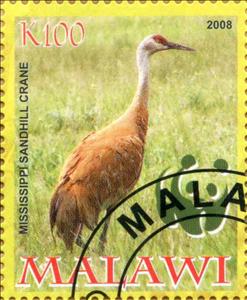 Stamp, Mississipi Sandhill Crane, Cinderellas,  , Animals (Fauna), Birds