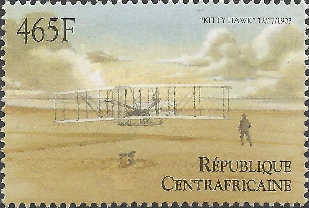 Wright Brothers Aeroplane "Kitty Hawk" (17.12.1903)
